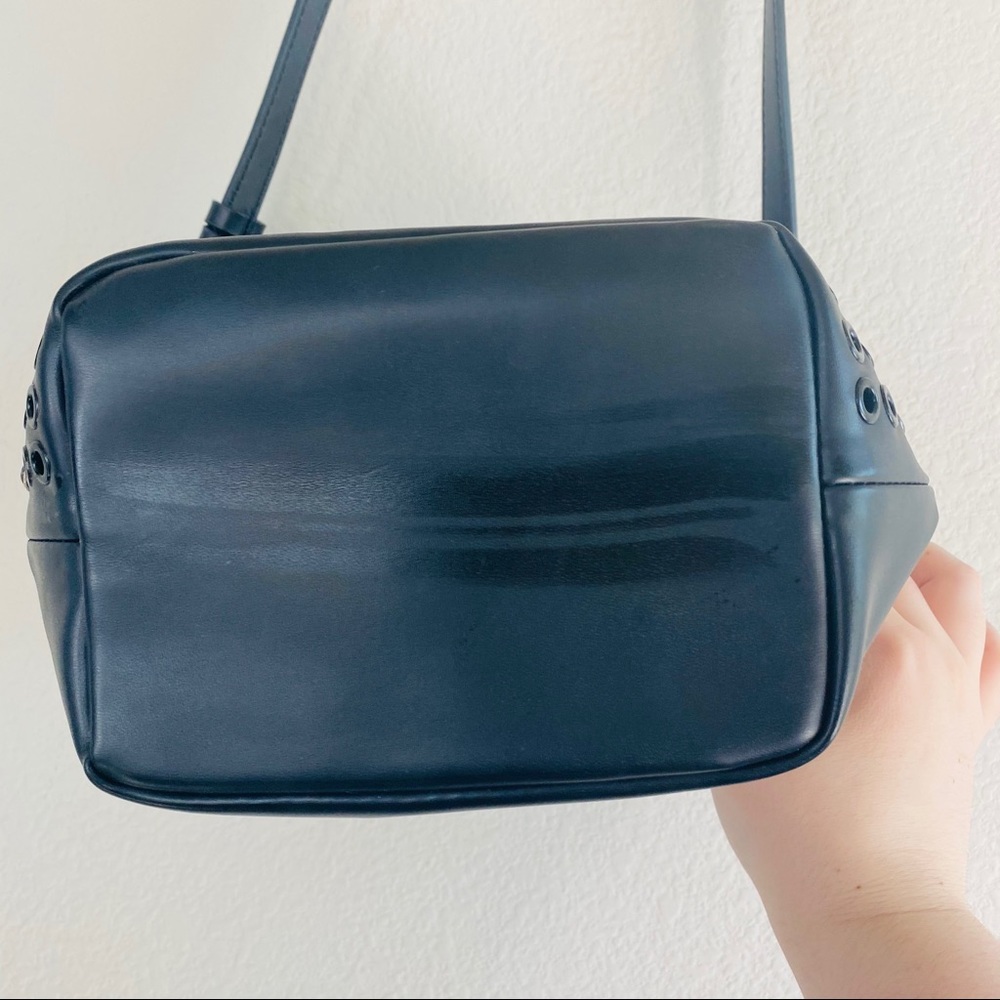 Zara Basic Vegan Leather Studded Mini Bucket Bag - image 4